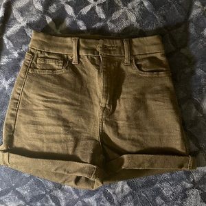 Black American Eagle High Waisted Jean Shorts